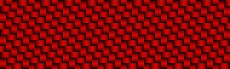 Red carbon abstract header Modern metallic stainless steel look banner Seamless pattern background Vector illustration