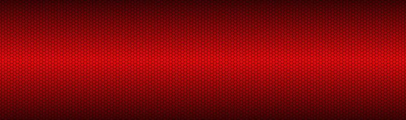 Abstract dark red geometric hexagonal mesh material header Perforated metallic technology banner Vector abstract widescreen background