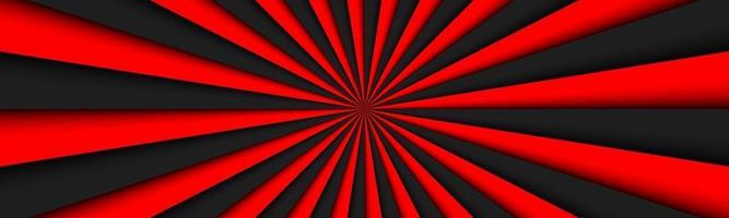 Black and red abstract header Black and red lines banner Bright pattern simple vector illustration