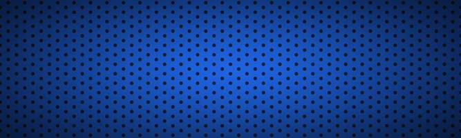 Structured dark blue metallic perforated header Technology vector illustration background