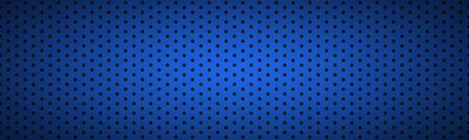 Structured dark blue metallic perforated header Technology vector illustration background