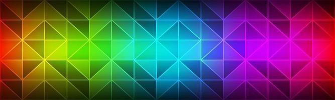 Color spectrum modern header Polygon geometrical texture banner Triangular mosaic Modern creative design temlates vector