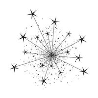 Simple Firework on white vector