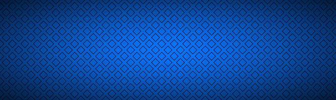 Blue abstract banner with outline of squares Simple vector header