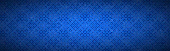 Blue abstract banner with outline of squares Simple vector header