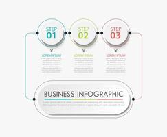 Business data visualization timeline infographic icons designed for abstract background template vector