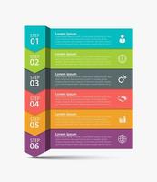 Business data visualization timeline infographic icons designed for abstract background template vector