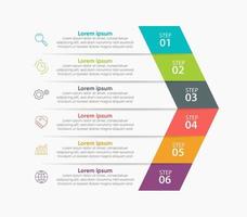 Business data visualization timeline infographic icons designed for abstract background template vector