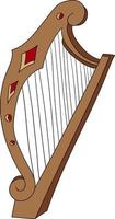 harp cute icon perfect for music design project vector