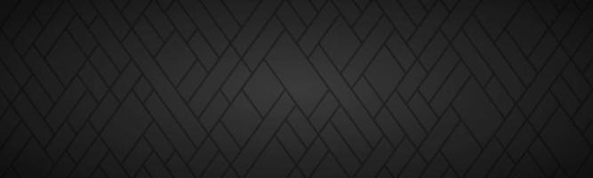 Modern geometric header with black grid Stripes and lines banner Abstract black and grey background Luxury design vector