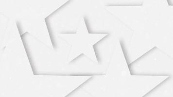Fundo de forma de estrela abstrato branco limpo moderno com sombra video