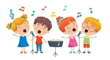 Children Singing Vector Art, Icons, and Graphics for Free Download