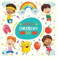 Concept Of Happy Kids Day vector