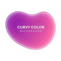 Modern liquid abstract blur blob element graphic gradient flat style design fluid vector colorful illustration