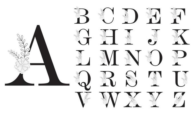 Floral Alphabet Vector Art, Icons, and Graphics for Free Download floral-alphabet-vector-art-icons-and-graphics-for-free-download