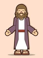 Jesus Cartoon Christian Comic vector