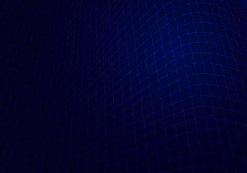 Abstract blue mesh grid network on dark background technology digital concept vector