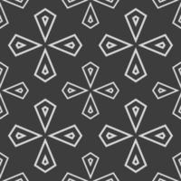 Geometric fabric abstract ethnic pattern vector
