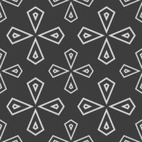 Geometric fabric abstract ethnic pattern vector