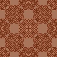 Geometric fabric abstract ethnic pattern vector