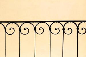 Wrought iron railing photo