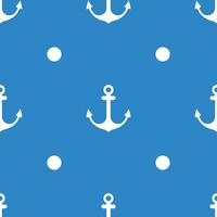 Anchor Seamless Pattern flat design Vector Illustration.