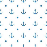 Anchor Seamless Pattern flat design Vector Illustration.