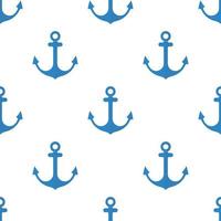 Anchor Seamless Pattern flat design Vector Illustration.