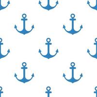 Anchor Seamless Pattern flat design Vector Illustration.