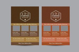 Vector Coffee House Flyer Poster Template