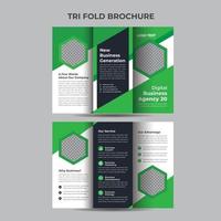 Brochure Design Business Trifold Brochure Template vector