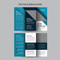 Business Trifold Brochure design brochure template creative trifold vector