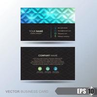 business card template vector