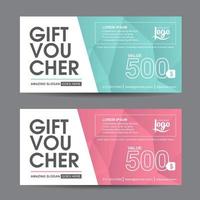 Gift Voucher discount template vector