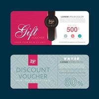 Gift Voucher discount template vector