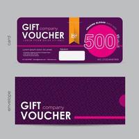 Gift Voucher discount template vector