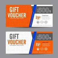 Gift Voucher discount template vector