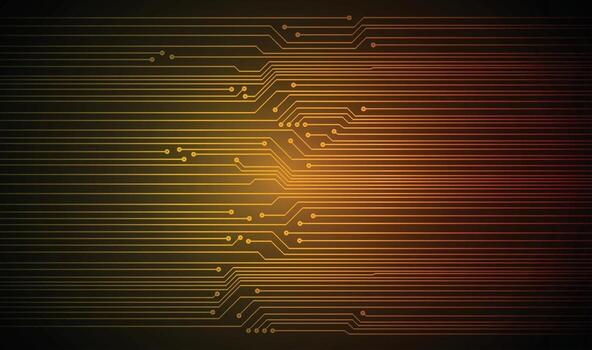 Fondo de concepto de tecnología futura de circuito cibernético vector