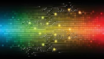 Fondo de concepto de tecnología futura de circuito cibernético vector