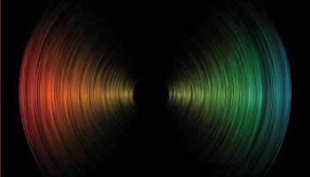 Sound waves oscillating dark light vector