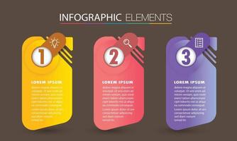 modern text box template banner Infographics vector