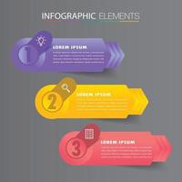 modern text box template banner Infographics vector