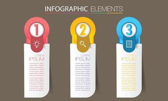 modern text box template banner Infographics vector