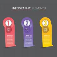 modern text box template banner Infographics vector