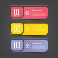 modern text box template banner Infographics vector