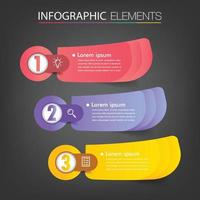 modern text box template banner Infographics vector