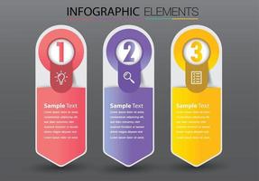 modern text box template banner Infographics vector