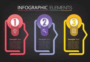 modern text box template banner Infographics vector