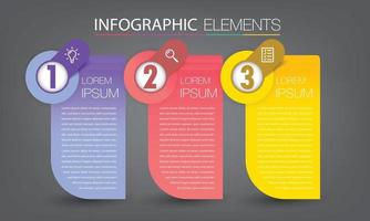 modern text box template banner Infographics vector