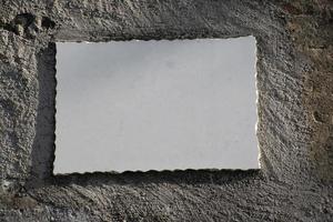 Blank deckled paper photo